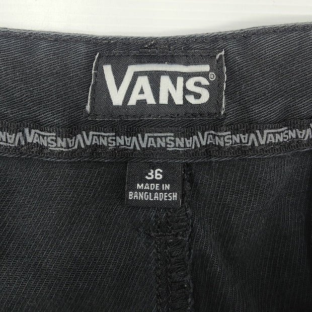 Vans Jeans Shorts Men's Size 36 Black Denim Jorts 2014 Skater Street Surf VGC