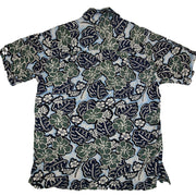 Ocean & Earth Shirt adult Size Small Vintage Floral Rayon surf casual collar Y2K