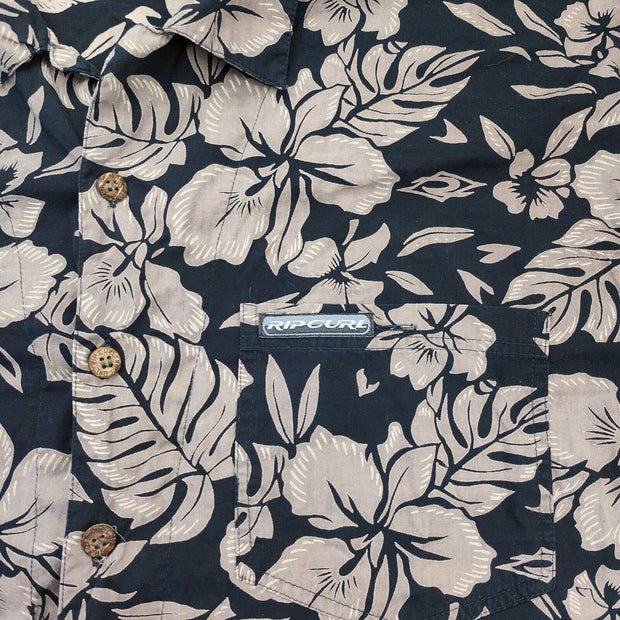 Rip Curl Vintage Men's Shirt Size XL Surf Short Sleeve ! Casual Y2K Button Up 🚨
