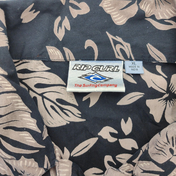 Rip Curl Vintage Men's Shirt Size XL Surf Short Sleeve ! Casual Y2K Button Up 🚨