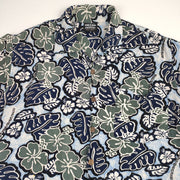 Ocean & Earth Shirt adult Size Small Vintage Floral Rayon surf casual collar Y2K