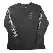 Y2k style T-shirt Size Medium Black Long Sleeve S surf street Art Graffiti