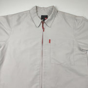 Quiksilver Shirt Men's Small Zip Front 70s Style Bodyshirt Surf Classic Y2K