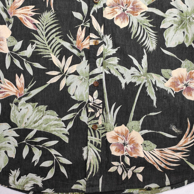 GOLDEN BREED men's short sleeve button up shirt Size Medium surf beach Floral