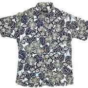 Ocean & Earth Shirt adult Size Small Vintage Floral Rayon surf casual collar Y2K