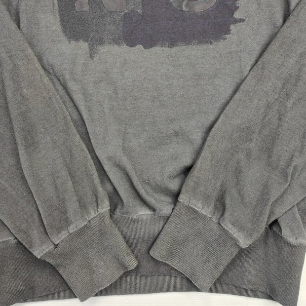 North Sails Men’s Jumper Sweater Size Large Black ! Cotton Designer Retro Print