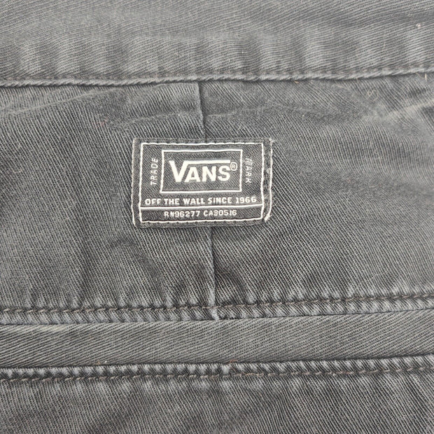 Vans Jeans Shorts Men's Size 36 Black Denim Jorts 2014 Skater Street Surf VGC