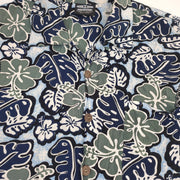Ocean & Earth Shirt adult Size Small Vintage Floral Rayon surf casual collar Y2K