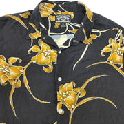 Billabong Casual Rayon Lightweight Floral Button Up Party Shirt Mens Large Surf