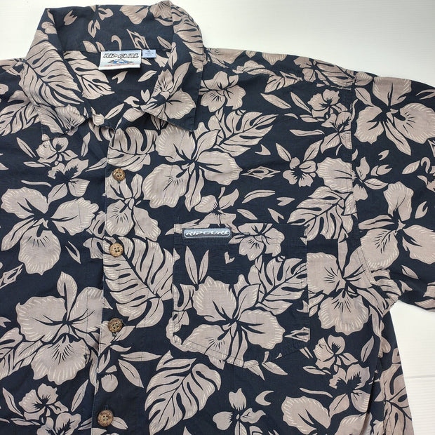 Rip Curl Vintage Men's Shirt Size XL Surf Short Sleeve ! Casual Y2K Button Up 🚨