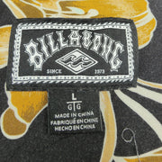 Billabong Casual Rayon Lightweight Floral Button Up Party Shirt Mens Large Surf