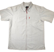 Quiksilver Shirt Men's Small Zip Front 70s Style Bodyshirt Surf Classic Y2K
