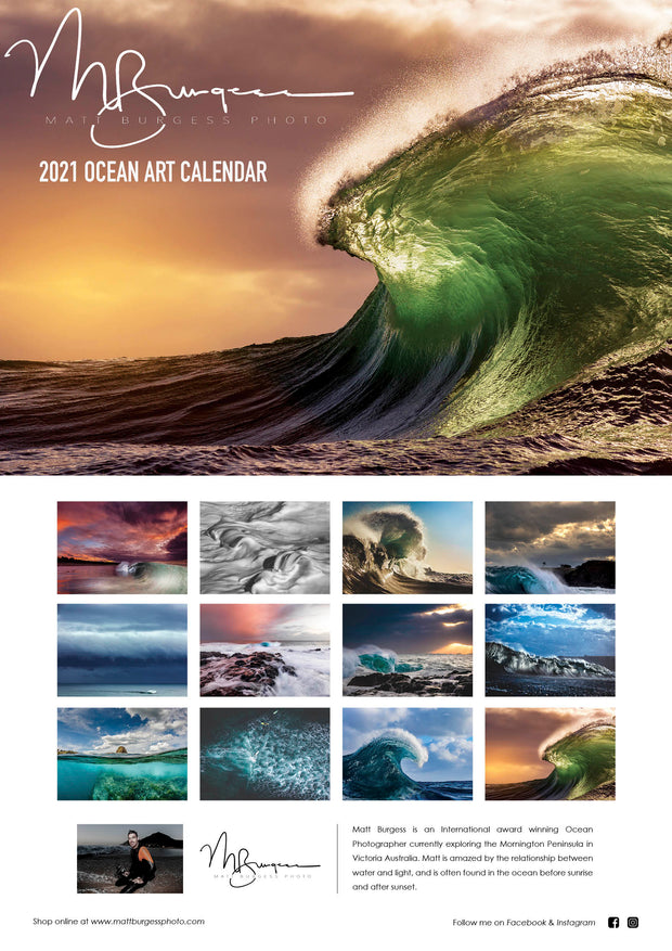 Matt Burgess Photo 2021 Calendar *SOLD OUT